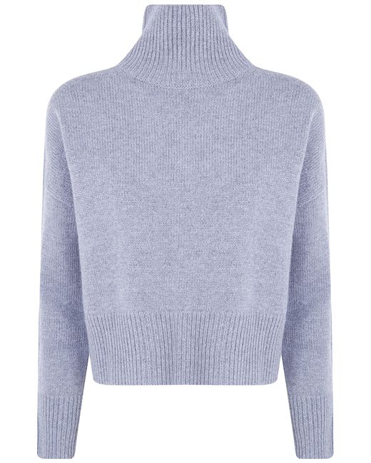 Kujten Blue Sweater Cashmere "Ulla Crop"