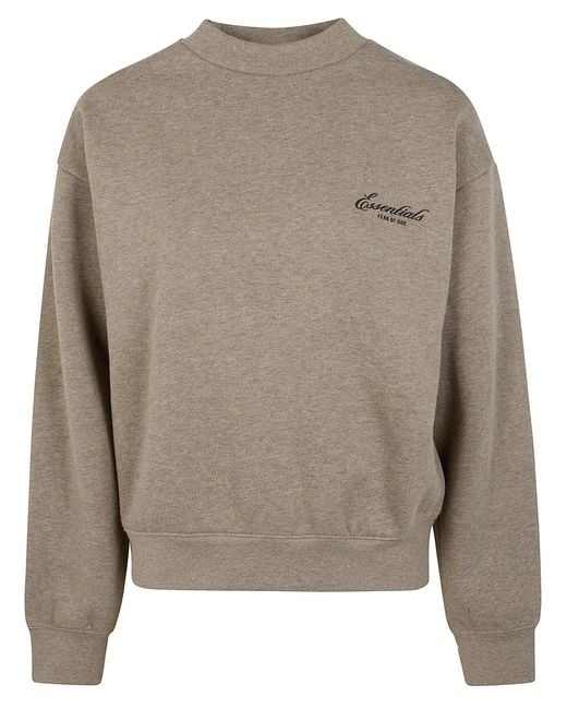 Fear Of God Gray Sweatshirt Classic Crewneck "192Sp265561Fw Home