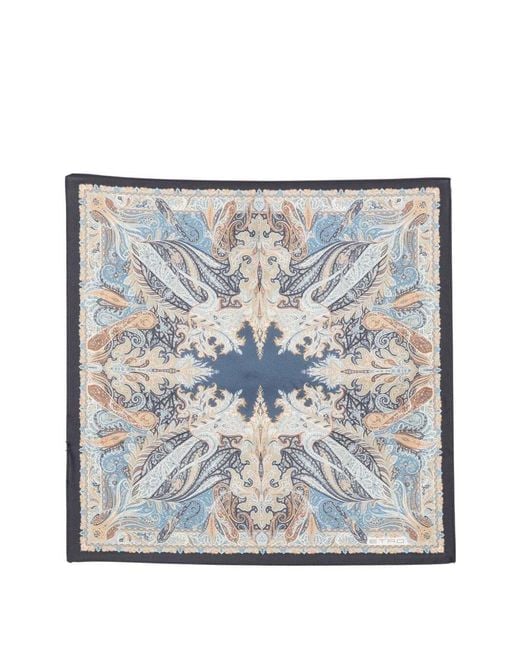 Etro Gray Scarf Silk "Maua0004Ak1Bqx0883" for men