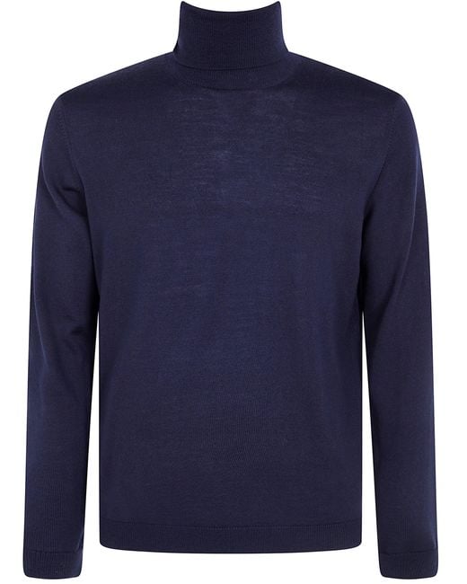 Nuur Blue Sweater Long Sleeves "Turtle Neck" for men