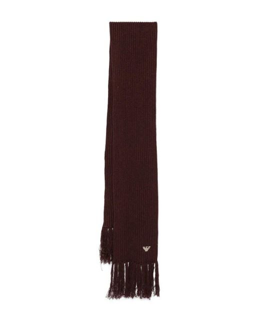 Emporio Armani Purple Classic Scarf for men