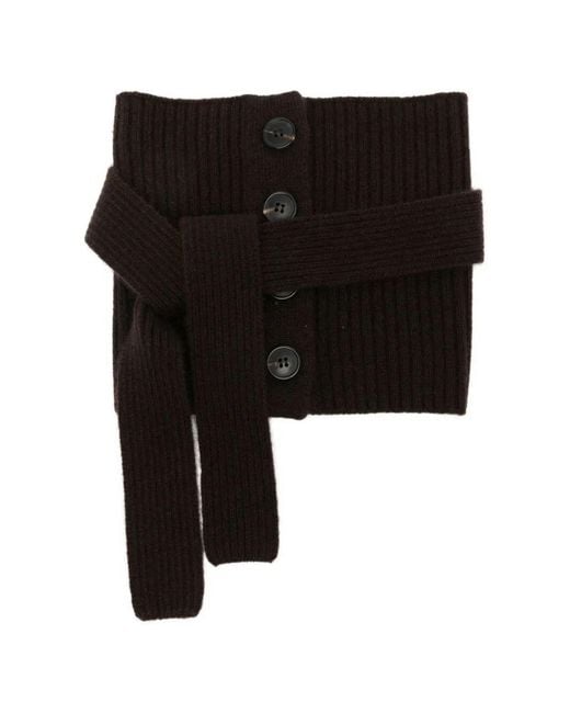 Sciarpa Cashmere "Merlin" di Dries Van Noten in Black da Uomo