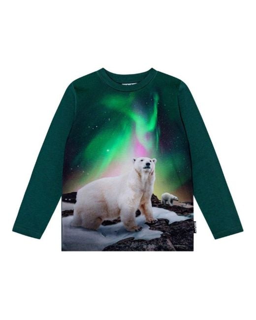 Molo Green Reif T-Shirt Long Sleeves