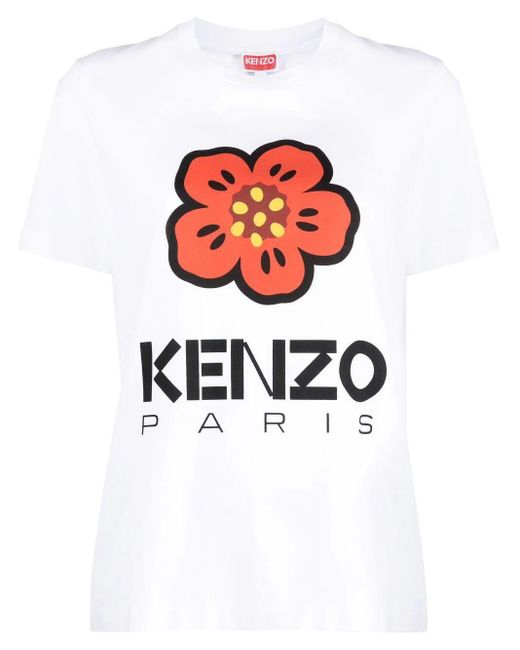 KENZO White T-Shirt With Print