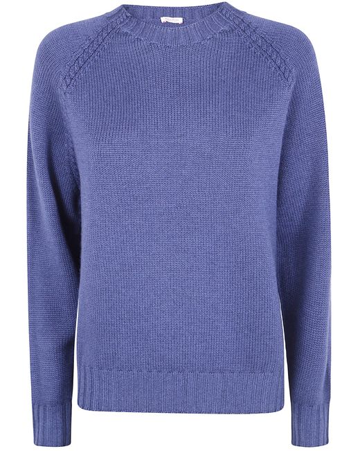 Rossopuro Blue Sweater Long Sleeved Round Neck "Ri8587Dw 780"