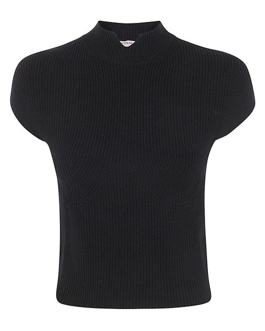 Twin Set Black Short Sleeves Sweater