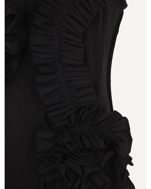 Dries Van Noten Black Long Dresses Cotton Dress