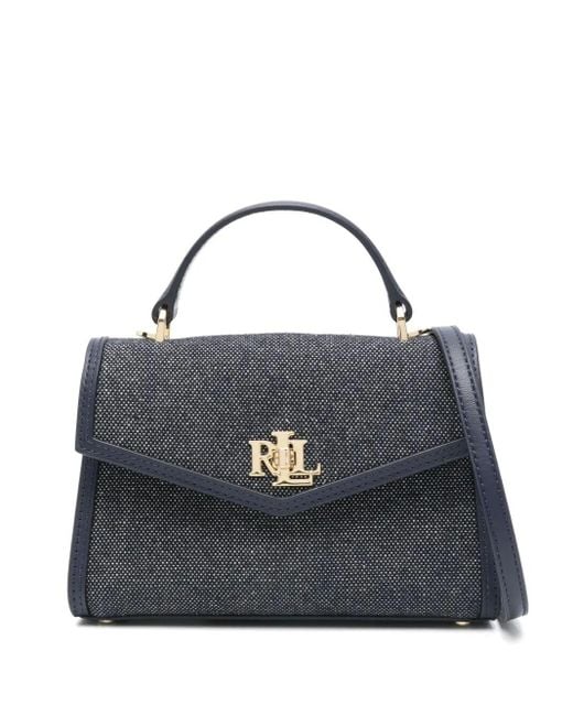 Ralph Lauren Blue Farrah Small Satchel