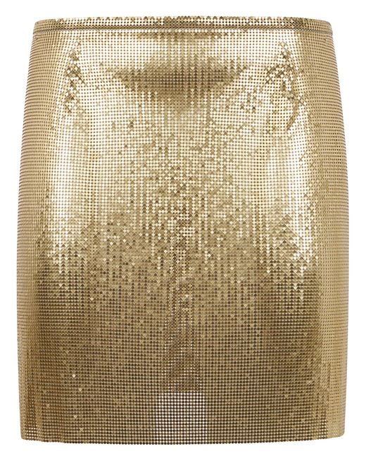 Rabanne Natural Mini Skirt