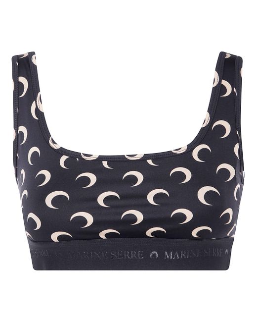 "Moon" Reggiseno Sportivo di MARINE SERRE in Black