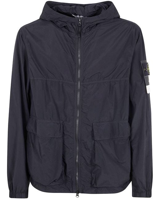 Stone Island Black "Short Parka" Jacket for men