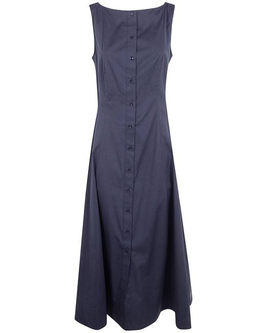 Polo Ralph Lauren Black Woven A Line Midi Dress