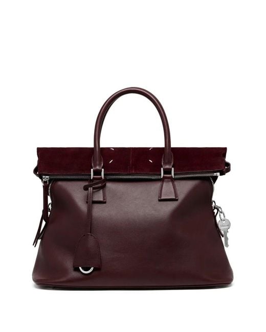 Borsa Soft Medium "5Ac" di Maison Margiela in Purple