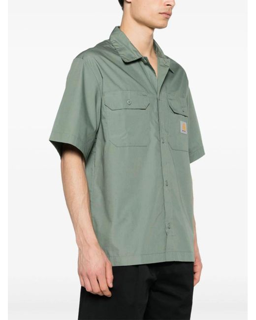 Carhartt Green Short Sleeves Craft Shirt Clothing for men