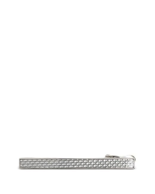 Tateossian White "Ruthenium Carbon" Tieclip for men