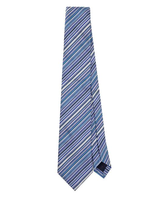 Paul Smith Blue Tie New Stripe Accessories for men