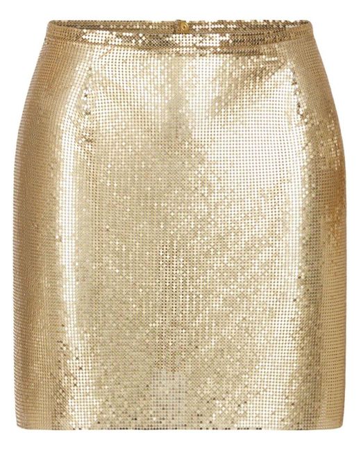 Rabanne Natural Mini Skirt