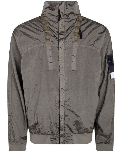 Stone Island Gray "Bomber" Jacket for men