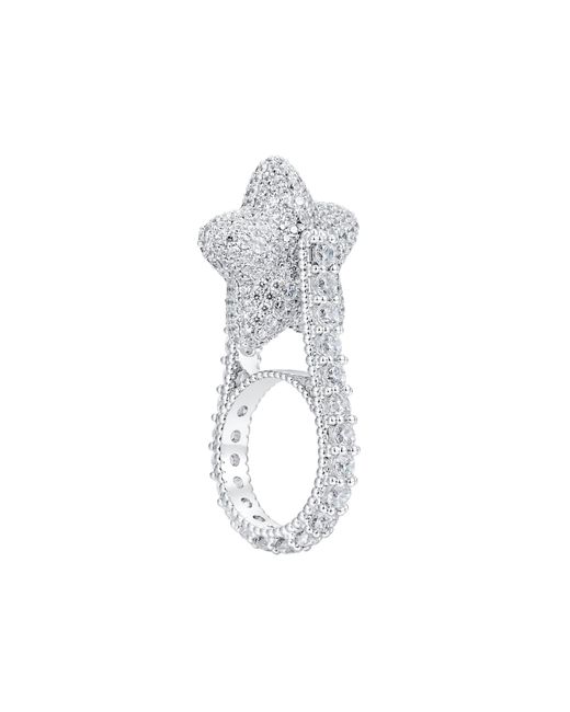 YVMIN White Anello Zircone "Lucky Star"
