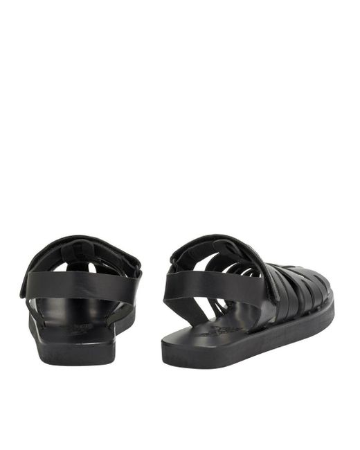 Ancient Greek Sandals Black Tilemachos Sandals Shoes for men
