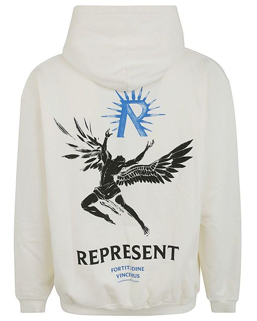 Represent Gray Icarus Hoodie Clothing for men