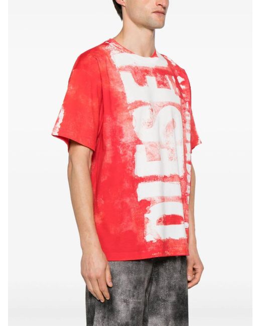 DIESEL Red Bosxt Bisc T-Shirt for men