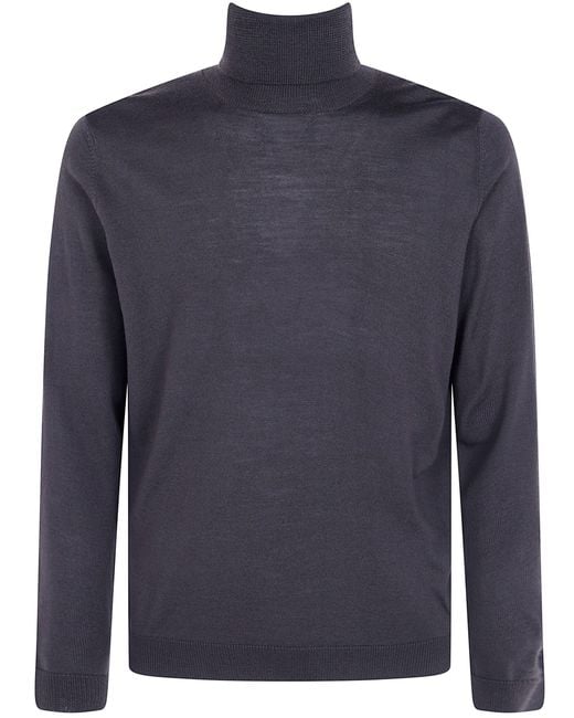 Nuur Blue Sweater Turtle Neck "Long Sleeves" for men