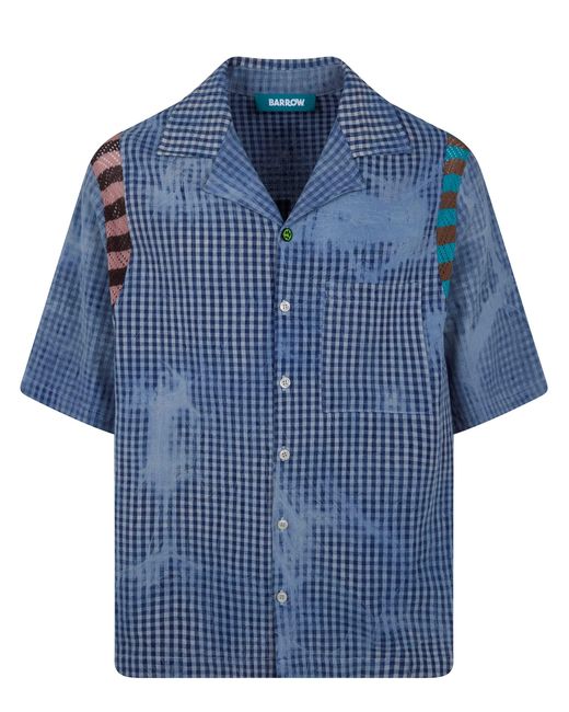 Barrow Blue Popeline Shirt for men
