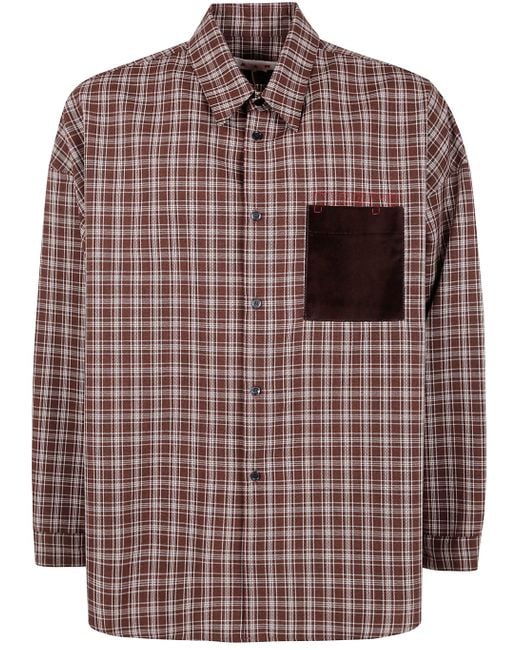 Marni Brown Long Sleeves Shirt for men