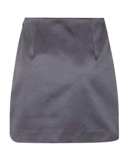 By Malene Birger Gray "Raye" Mini Skirt