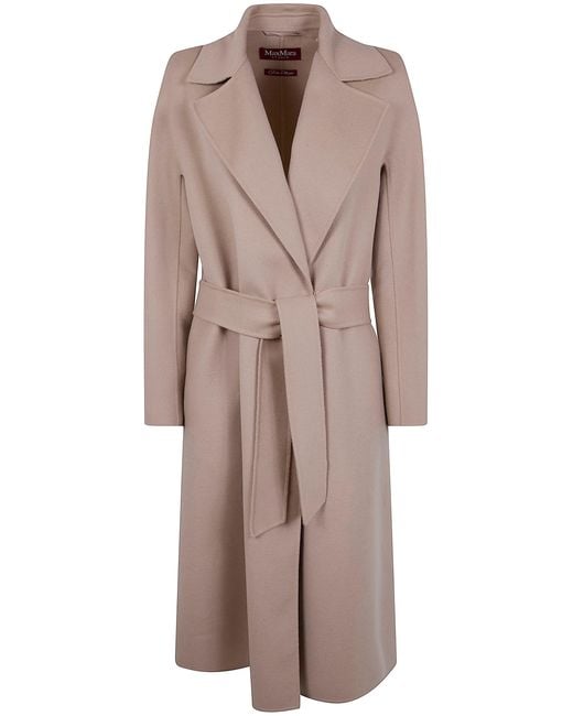 Max Mara Natural "Mstcles" Regular Coat