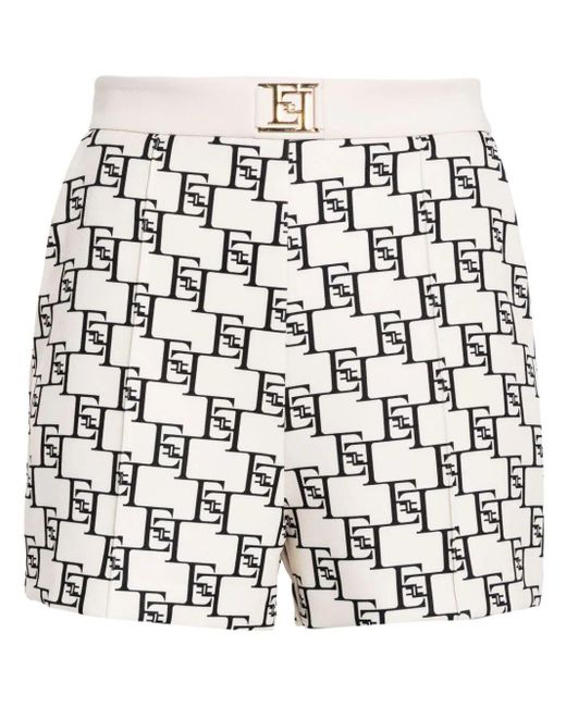 Elisabetta Franchi White Shorts & Bermuda Shorts