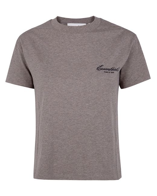 Fear Of God Gray Classic Short Sleeve Tee