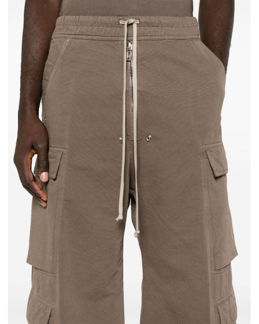 Rick Owens Brown Double Cargo Jumbo Belas Trousers for men