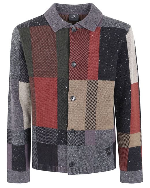 Paul Smith Black Sweater Patchwork "M2R. A061.W22838 78" for men
