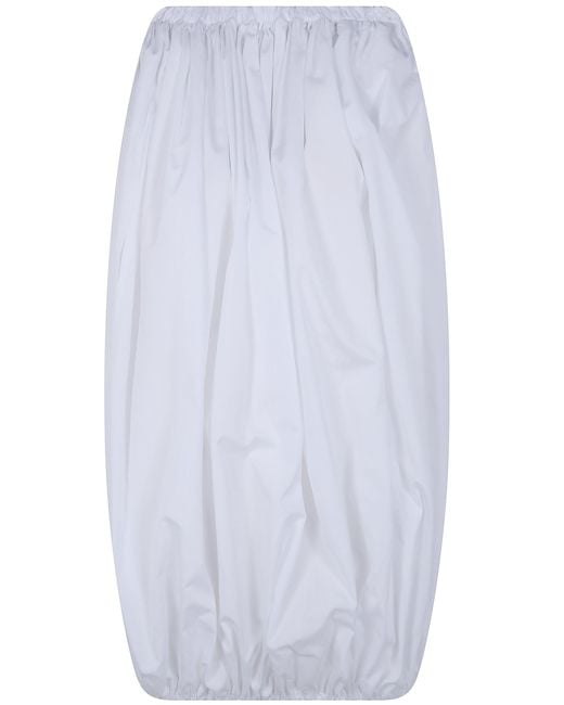 Comme des Garçons White Mini Baloon Dress