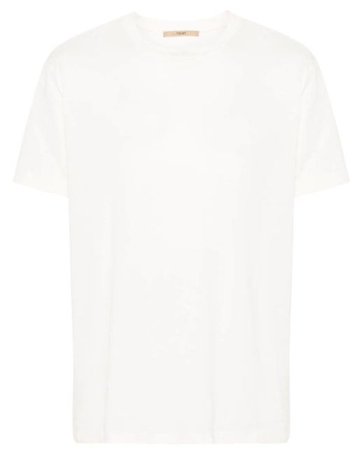 Nuur White Short Sleeves Crew Neck T-shirt for men