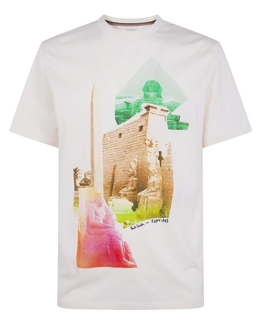 Paul Smith Gray "Egypt Photo" Print Tshirt for men
