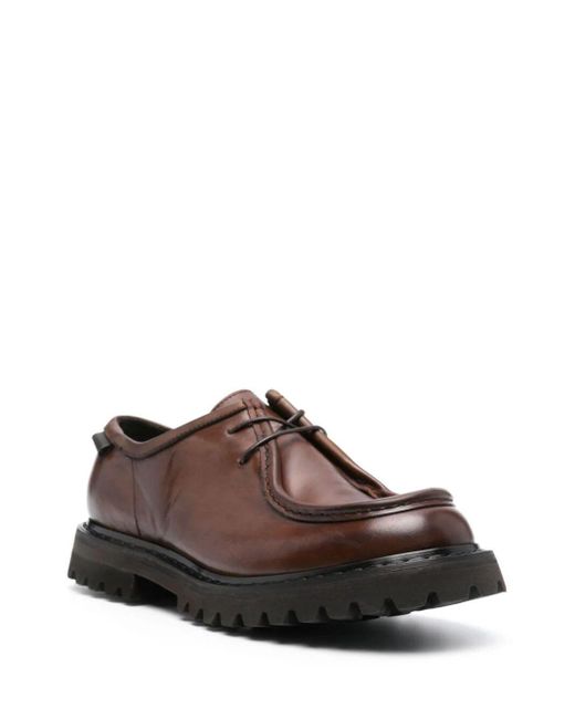 Premiata Brown Cyclone Lace Up Shoes for men