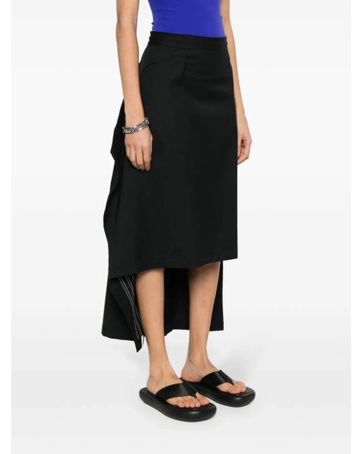 Y-3 Black Long Skirt Clothing