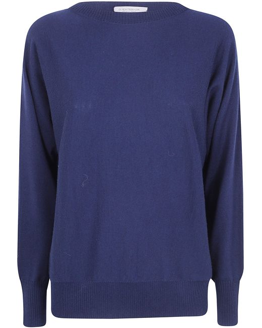 D.exterior Blue D. Exterior Sweater Merino Round Neck "63290 17Blu"