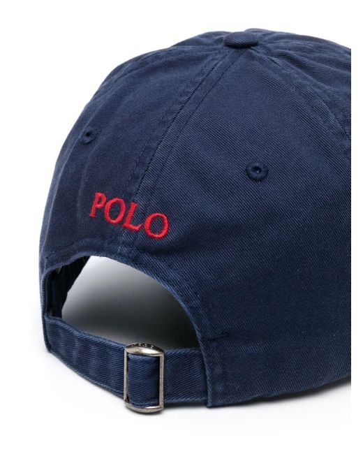 Polo Ralph Lauren Blue Night Baseball Hat With Pony for men