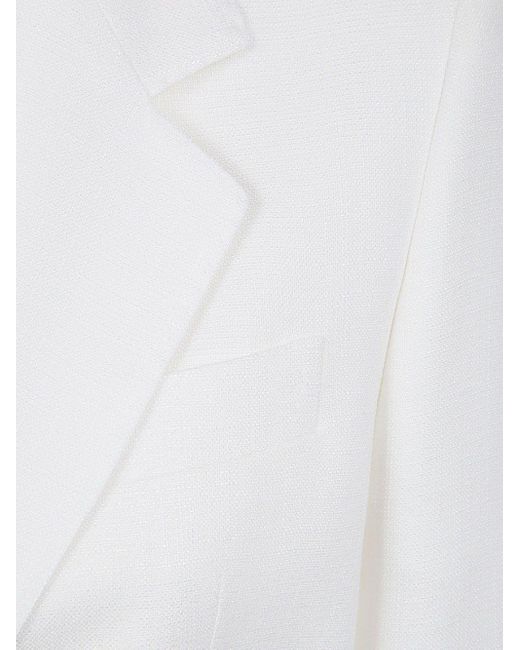 Tagliatore White Paris12 Single Breasted Jacket