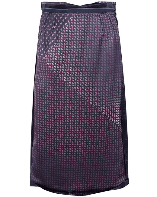 Maison Margiela Purple Skirt Printed "Paisley"