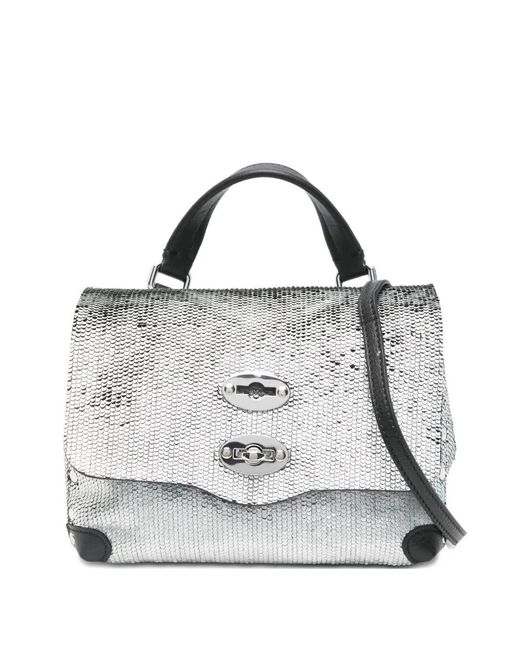 Zanellato White "Postina Cbi" Baby Messenger Bag