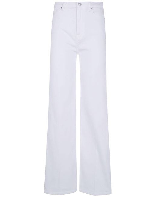 7 For All Mankind White Ultra High Rise "Jo" Jeans
