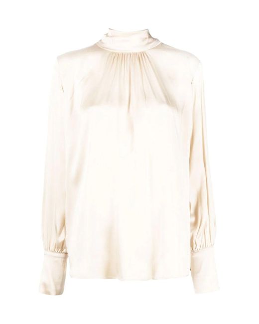 FEDERICA TOSI White Silk Blouse With Scarf