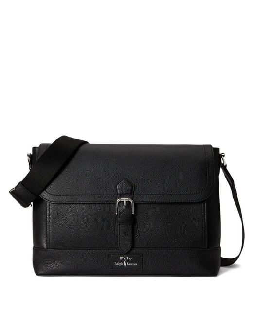 Polo Ralph Lauren Black Messenger Large Bag for men