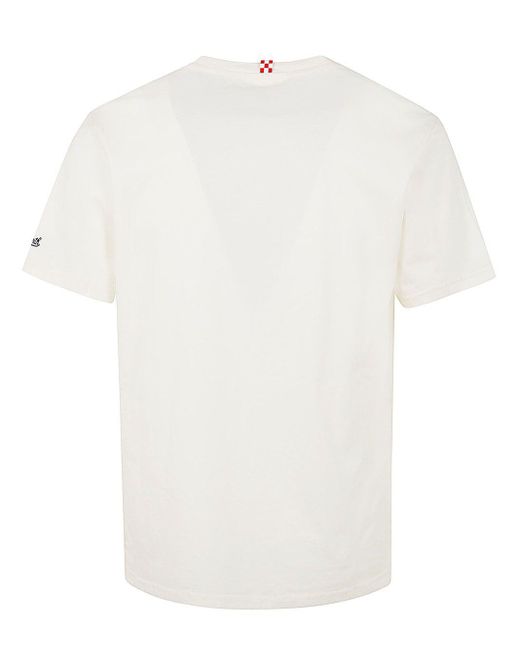 Mc2 Saint Barth White Cotton Classic T-Shirt for men
