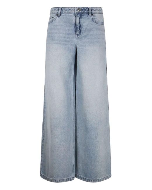 MICHAEL Michael Kors Blue Super Wide Leg Jeans